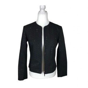 Lafayette 148 New York Black Sequin Jacket